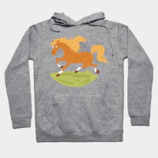 Horse hand Drawn Cartoon Hoodie